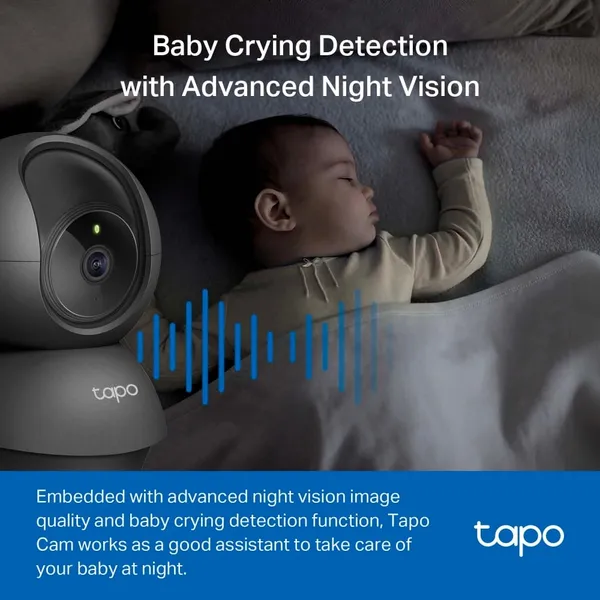 Cameră de supraveghere TP-LINK TAPO C201 1080p Pan/Tilt 360° - imagine 5