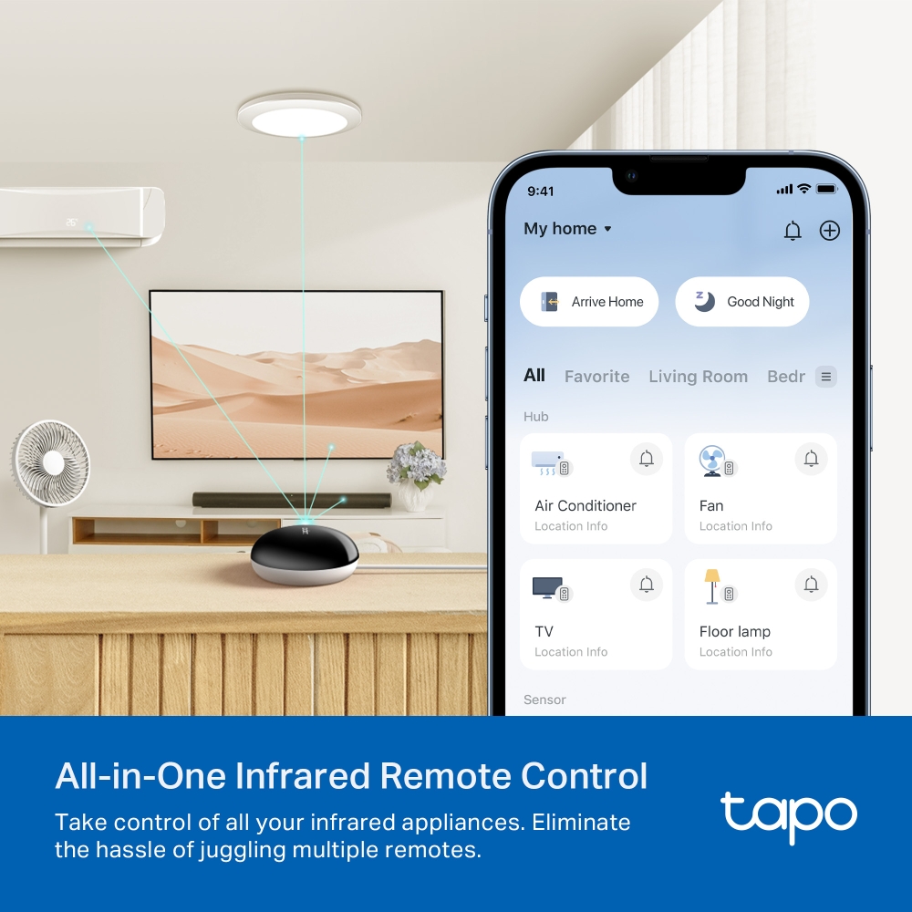 Telecomandă Smart TP-LINK Tapo H110 Infraroșu Matter Negru - imagine 5