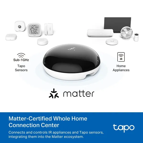 Telecomandă Smart TP-LINK Tapo H110 Infraroșu Matter Negru - imagine 10