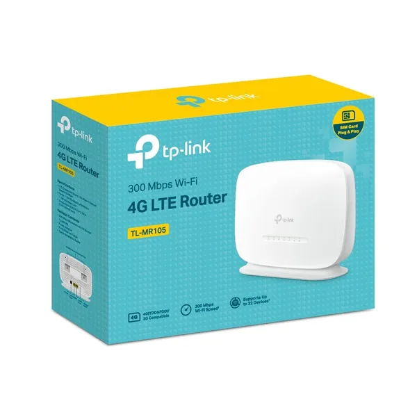 Router Wireless N 4G LTE TP-Link TL-MR105, 300 Mbps - imagine 7