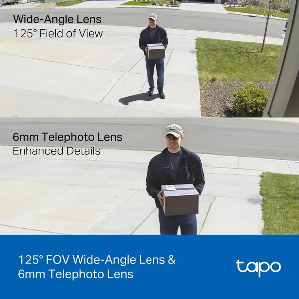 Cameră de Supraveghere TP-LINK Tapo C246D Obiectiv Dual Pan/Tilt Interior/Exterior - imagine 5