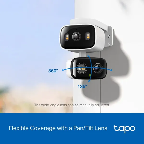 Cameră de Supraveghere TP-LINK Tapo C246D Obiectiv Dual Pan/Tilt Interior/Exterior - imagine 10