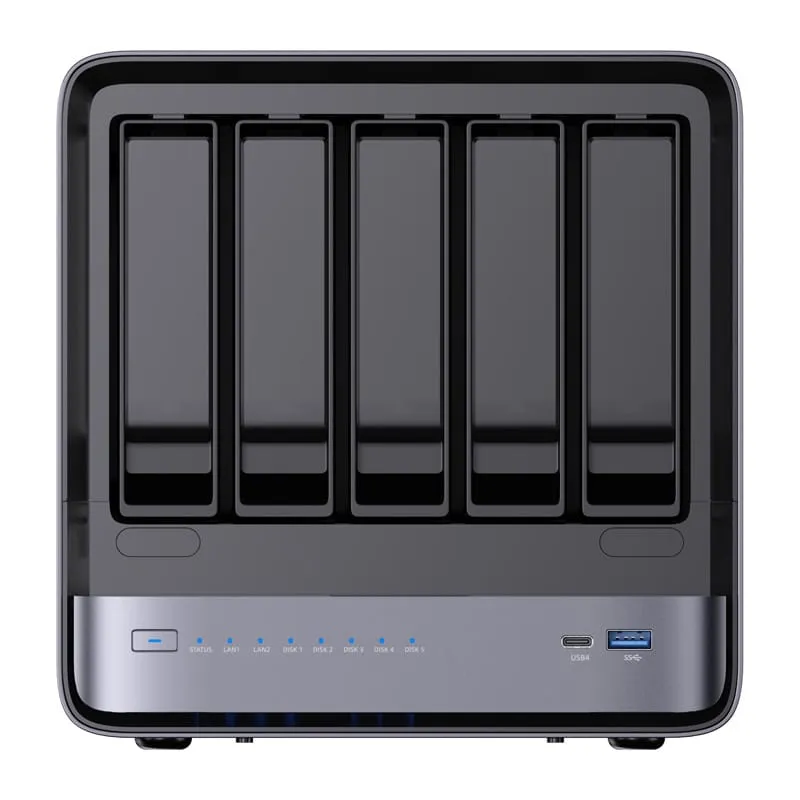 Mini PC MINIS FORUM NAS N5 Pro AMD Ryzen AI 9 HX Pro 370 32GB 128GB - imagine 5