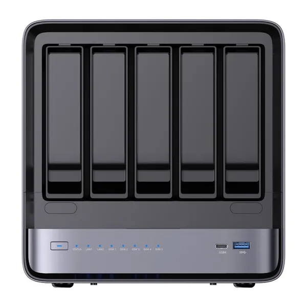 Mini PC MINIS FORUM NAS N5 Pro AMD Ryzen AI 9 HX Pro 370 32GB 128GB - imagine 5