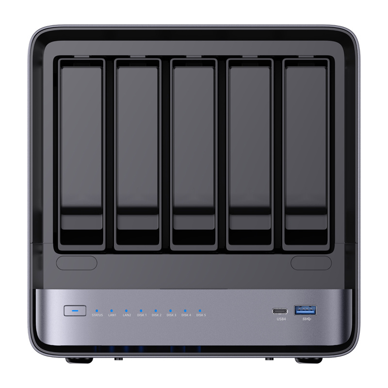 Mini PC MINIS FORUM NAS N5 Pro AMD Ryzen AI 9 HX Pro 370 32GB 128GB - imagine 5