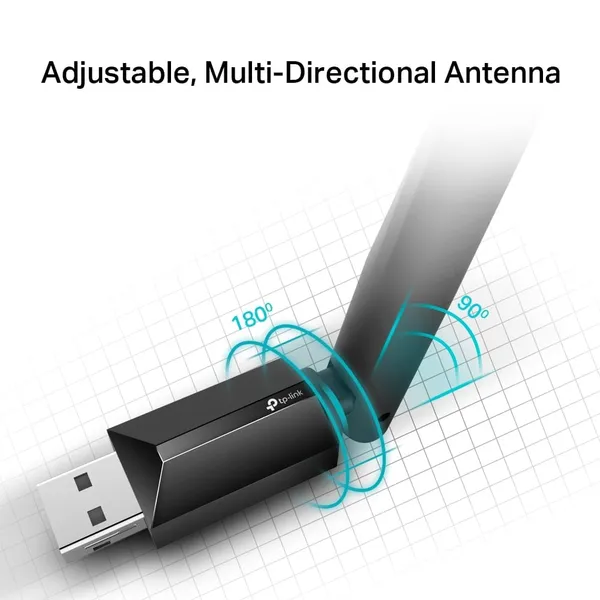 Adapter Wireless USB TP-LINK Archer T2U PLUS AC600 Dual Band - imagine 6