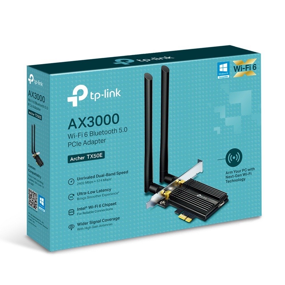 Adaptor Wireless TP-LINK Archer TX50E AX3000 Wi-Fi 6 - imagine 2