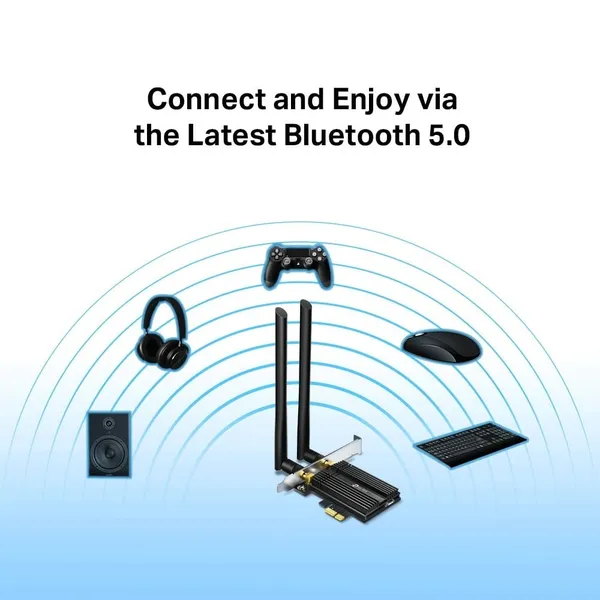 Adaptor Wireless TP-LINK Archer TX50E AX3000 Wi-Fi 6 Bluetooth 5.0 - imagine 5