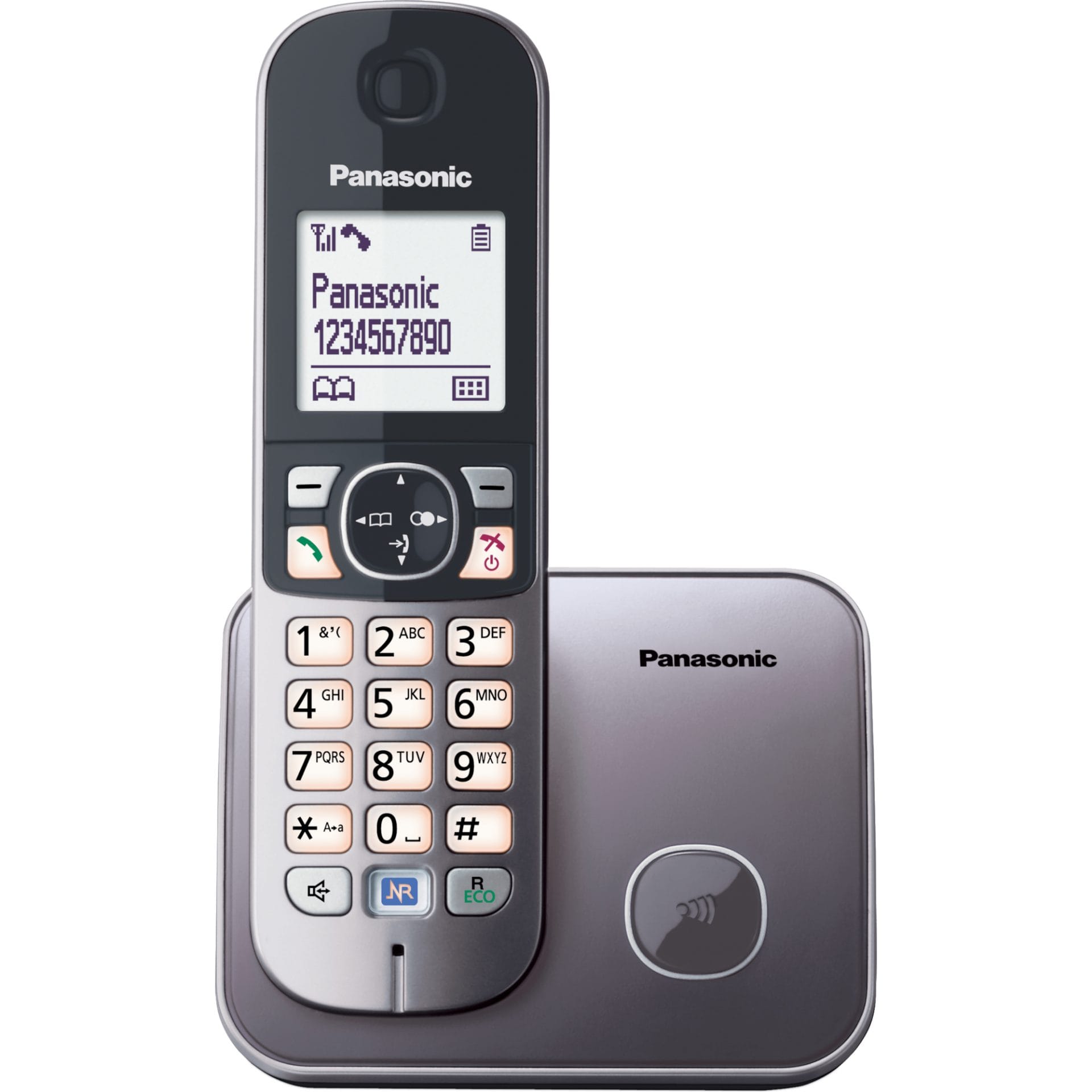 Telefon DECT PANASONIC KX-TG6811FXM Metalic - imagine 2