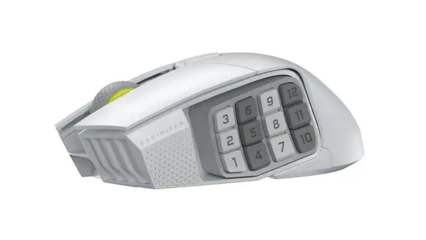 Mouse Gaming CORSAIR Scimitar Elite Wireless SE Alb 33000 DPI - imagine 3