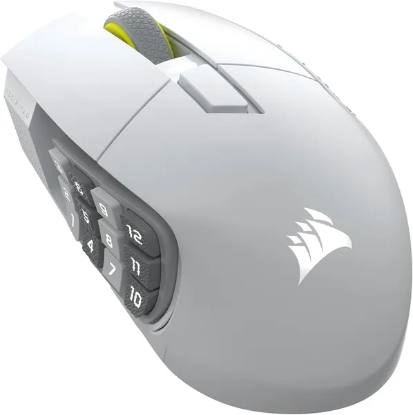 Mouse Gaming CORSAIR Scimitar Elite Wireless SE Alb 33000 DPI