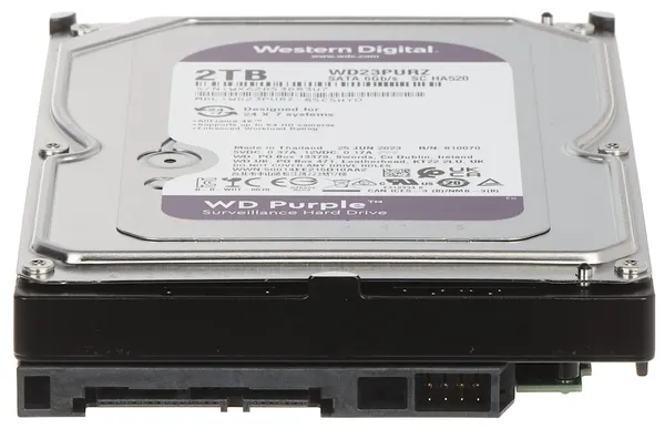 HDD Supraveghere WD PURPLE 2TB WD23PURZ CMR 5400RPM - imagine 2