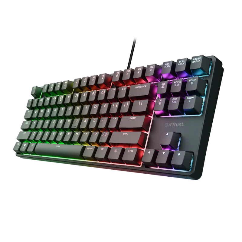 Tastatură Gaming TRUST GXT 864 Cada TKL Mecanică Neagră
