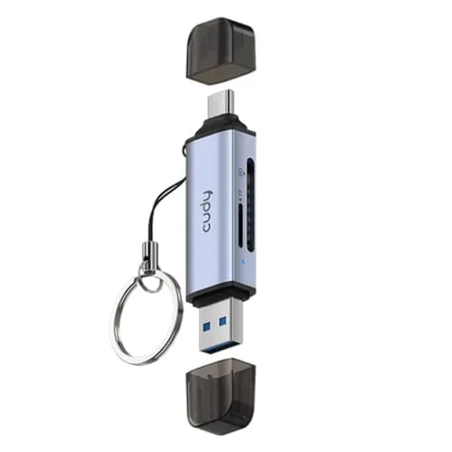 Cititor Carduri CUDY UH200 2 în 1 USB-C și USB-A 3.2 Gen 1 - imagine 3