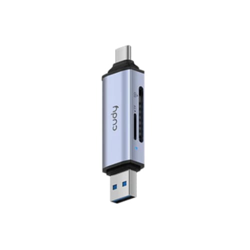 Cititor Carduri CUDY UH200 2 în 1 USB-C și USB-A 3.2 Gen 1