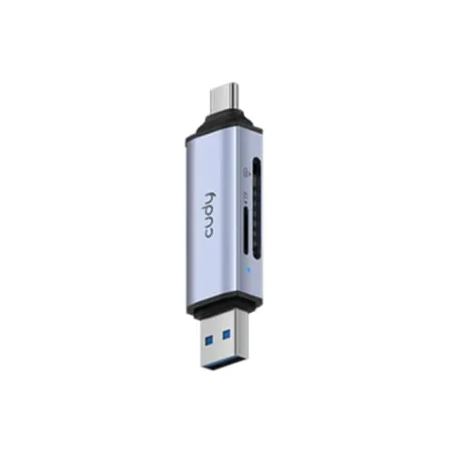 Cititor Carduri CUDY UH200 2 în 1 USB-C și USB-A 3.2 Gen 1