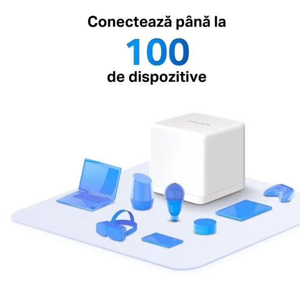 Sistem Mesh Wi-Fi MERCUSYS Halo H30G AC1300 Dual-Band Gigabit 3-Pack - imagine 7