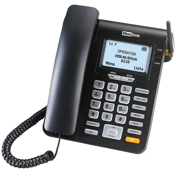 Telefon Fix MAXCOM MM28DHS Negru - imagine 3