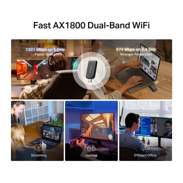 Adaptor Wi-Fi MERCUYS AX1800 USB 3.0 - imagine 5