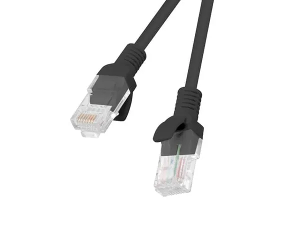 Patch Cord LANBERG PCU6-10CC-0300-BK Cat.6 UTP 3 m Negru