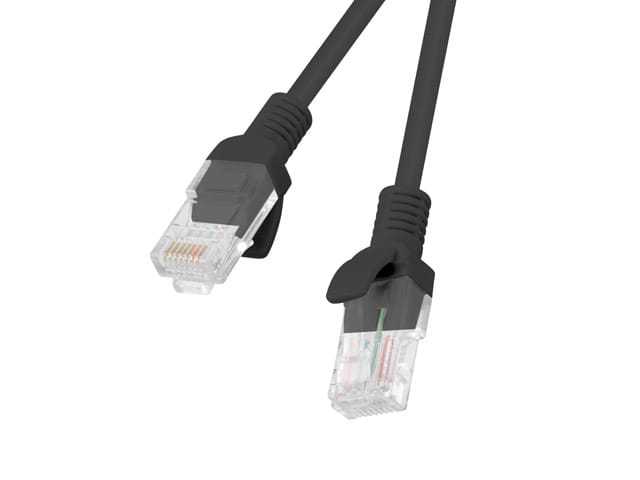 Patch cord Cat.6 UTP 3 m negru, Fluke Passed