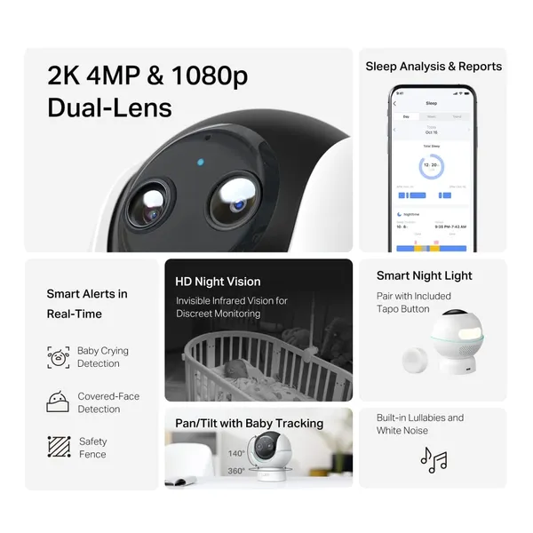 Cameră de supraveghere TP-LINK Tapo C840 Dual-Lensor 4MP - imagine 3