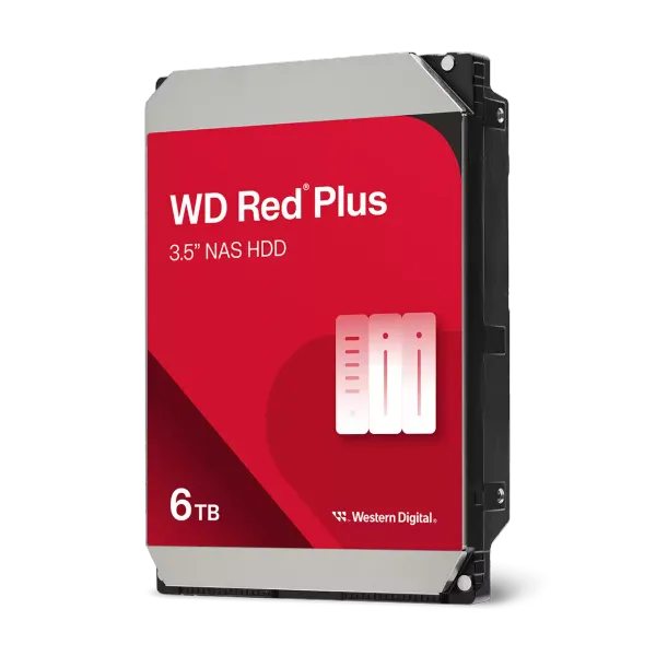 HDD intern WD Red Plus WD60EFPX 6TB 5400 RPM SATA 3